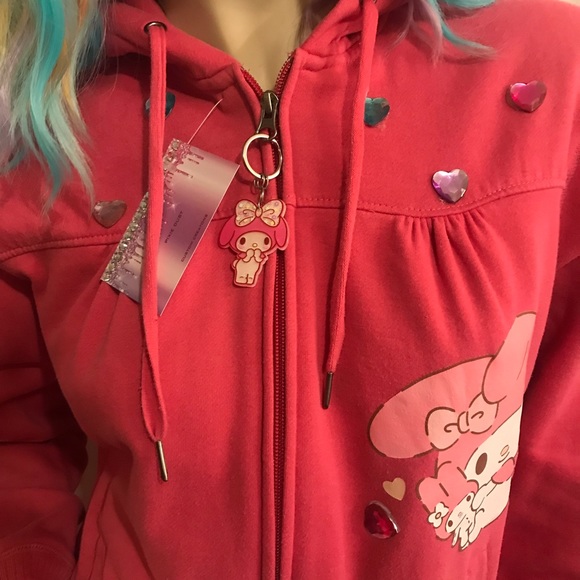 Adorable vintage y2k pink custom my melody hoodie🍭💕 - Picture 7 of 13